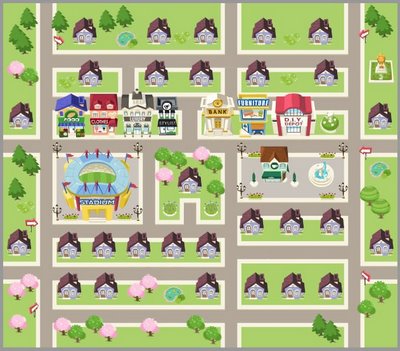 Pet Society Neighborhood Map